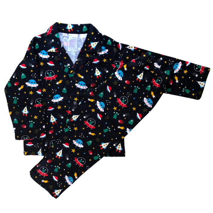 Space Flannelette Pjs