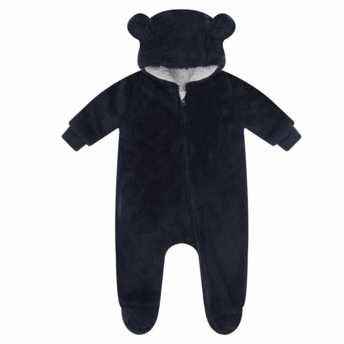 Cotton lined fleecy pram suit