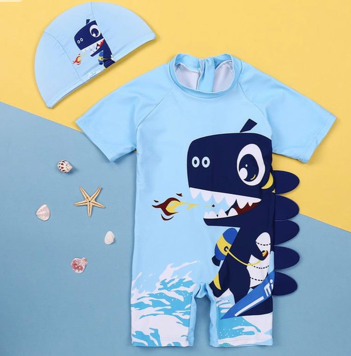 Dinosaur Swimsuit with hat