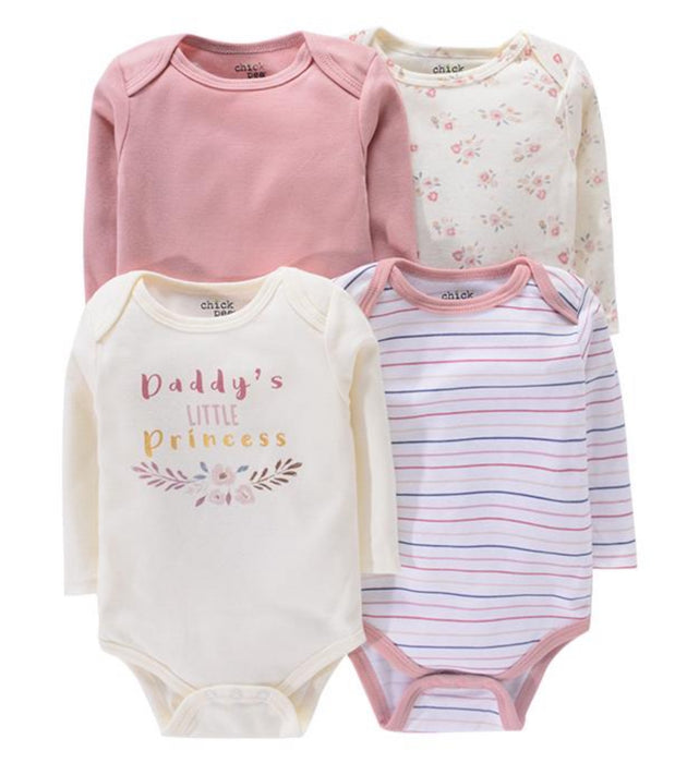 ‘Daddy’s little Princess’ 4 piece bodysuit pack
