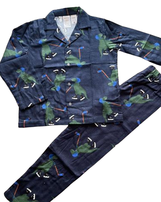 Ice Hockey Dino Flannelette Pjs