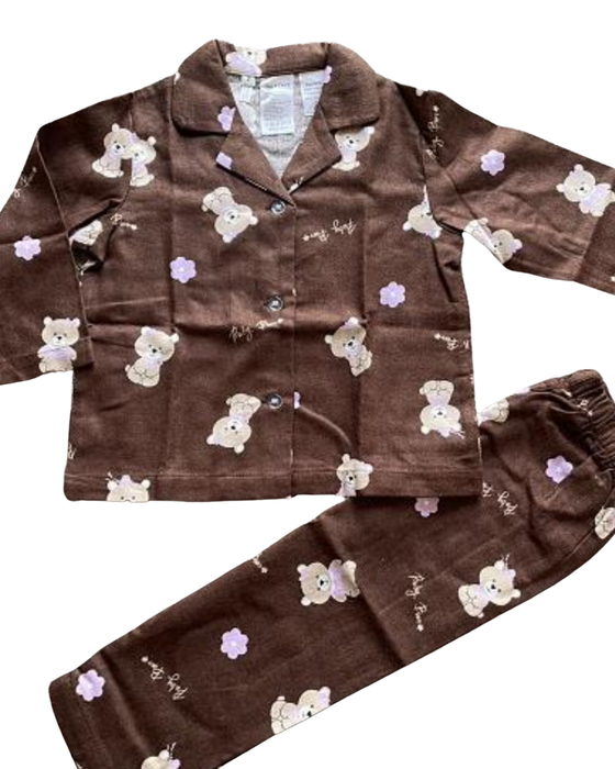 Brown Bear Flannelette Pjs