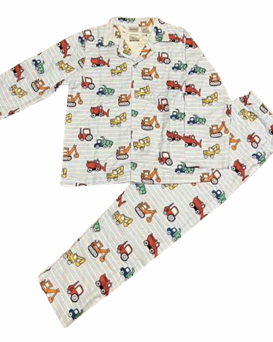Trucks Print Flannelette Pjs