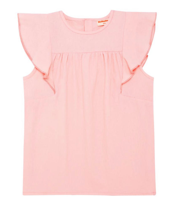 Linen Frill Trim Tank Top