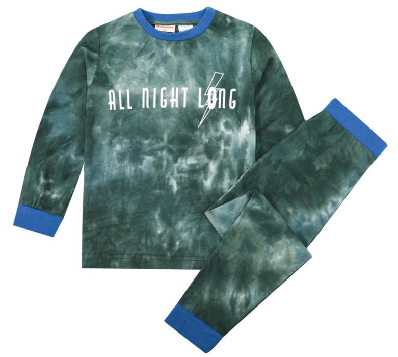 All Night Long Tie Dye Print Pjs